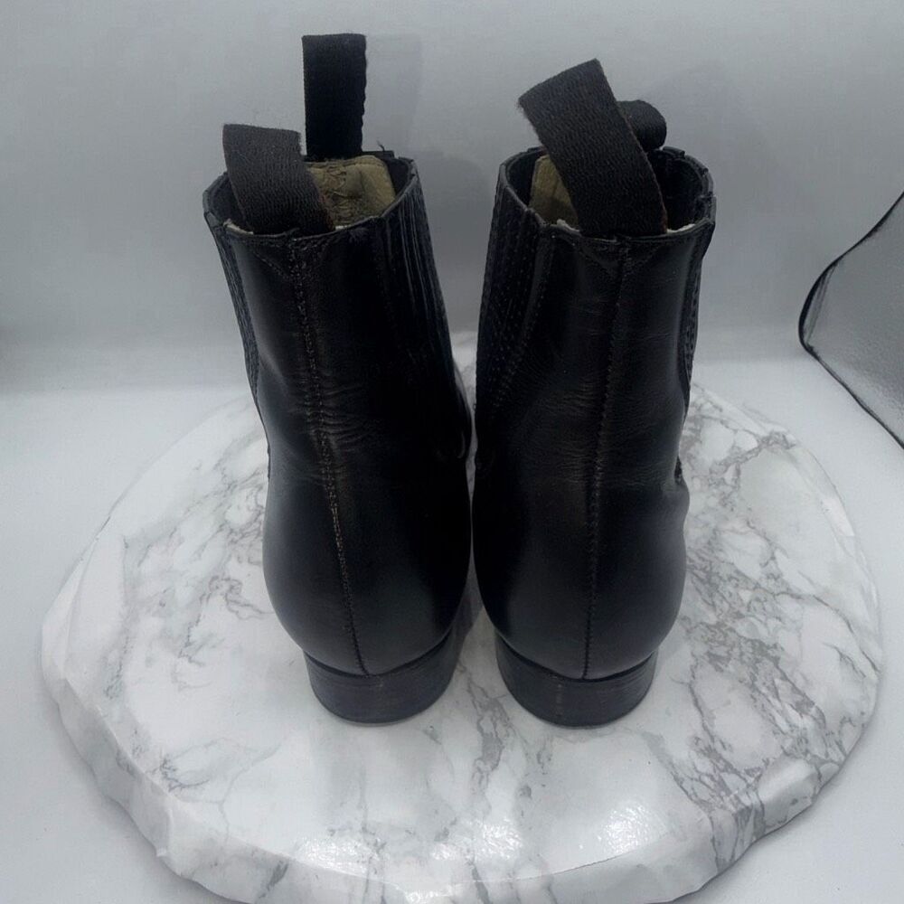 CAMARENA Black Leather Mexican Charro Boot-7.5 - Picture 2 of 8